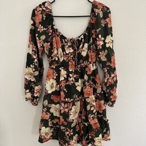 Liberty Love Floral Green and Pink Dress